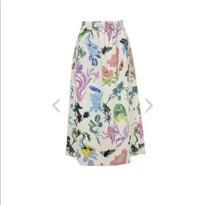 NWT Tibi Gothic Floral Full Skirt Size 4